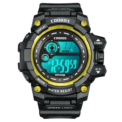 Mens Sports Watch Blue Water Resistant 24Hr Display